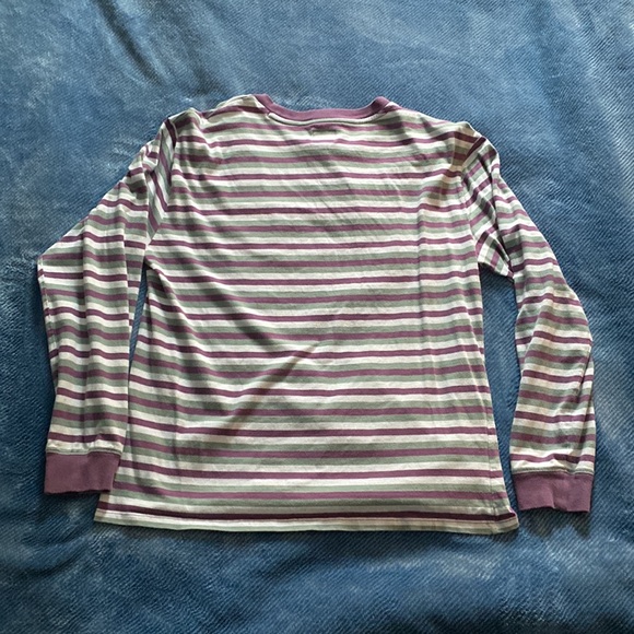 Long Sleeve Striped Guess Shirt: Meduim - Picture 3 of 3